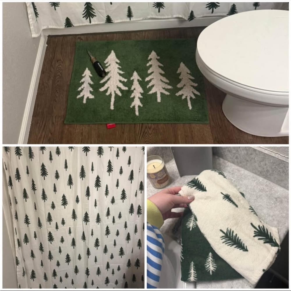 Target Winter Trees bathroom set